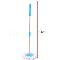 ถังปั่นไม้ม๊อบหัวม๊อบสแตนเลส (ฟ้า/ชมพู/ม่วง) แถมผ้าม๊อบ 2ผืน รุ่น C480(C001-สีเขียว)