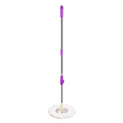 Jumper Kids modern Spin Mop ไม้ถูพื้น สำหรับถังปั่น รุ่นตัวล๊อคหมุน เหล็กหนากว่าตัวล๊อคพับ พร้อมผ้าไมโครไฟเบอร์