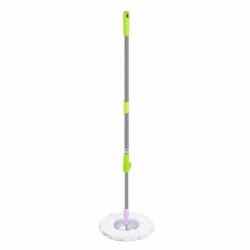Jumper Kids modern Spin Mop ไม้ถูพื้น สำหรับถังปั่น รุ่นตัวล๊อคหมุน เหล็กหนากว่าตัวล๊อคพับ พร้อมผ้าไมโครไฟเบอร์