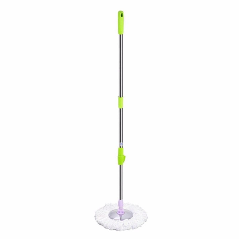 Jumper Kids modern Spin Mop ไม้ถูพื้น สำหรับถังปั่น รุ่นตัวล๊อคหมุน เหล็กหนากว่าตัวล๊อคพับ พร้อมผ้าไมโครไฟเบอร์