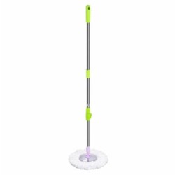 Jumper Kids modern Spin Mop ไม้ถูพื้น สำหรับถังปั่น รุ่นตัวล๊อคหมุน เหล็กหนากว่าตัวล๊อคพับ พร้อมผ้าไมโครไฟเบอร์