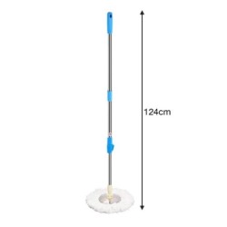 Jumper Kids modern Spin Mop ไม้ถูพื้น สำหรับถังปั่น รุ่นตัวล๊อคหมุน เหล็กหนากว่าตัวล๊อคพับ พร้อมผ้าไมโครไฟเบอร์