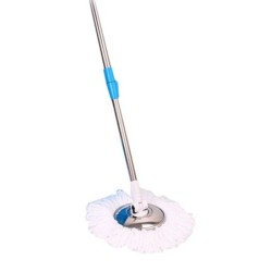 Jumper Kids modern Spin Mop ไม้ถูพื้น สำหรับถังปั่น รุ่นตัวล๊อคหมุน เหล็กหนากว่าตัวล๊อคพับ พร้อมผ้าไมโครไฟเบอร์