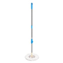 Jumper Kids modern Spin Mop ไม้ถูพื้น สำหรับถังปั่น รุ่นตัวล๊อคหมุน เหล็กหนากว่าตัวล๊อคพับ พร้อมผ้าไมโครไฟเบอร์