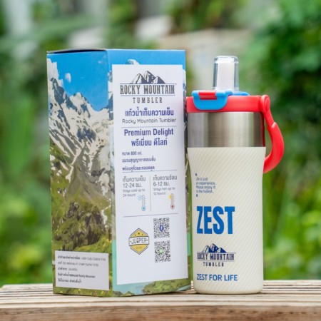 Rocky Mountain Tumbler รุ่น Premium Delight แก้วเก็บความเย็น สแตนเลส 316 ของแท้ ปลอดสารพิษ 800 ml.
