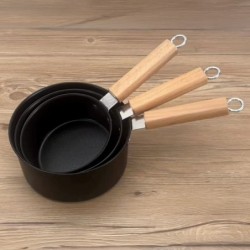 Jumper หม้อ หม้อด้ามจับยาว เคลือบเทฟล่อน nonstick อุ่น ต้ม ทอดแทน กระทะ ได้ เตาแก๊สและไฟฟ้า รุ่น ECO Bl