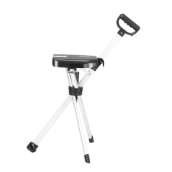 Jumper Kids ไม้เท้าเก้าอี้ พับได้ ไม้เท้าเดินป่าไม้เท้าช่วยพยุงเดินพร้อมเก้าอี้ น้ำหนักเบาใช้ง่ายเก็บง่าย จับถนัดมือ