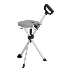 Jumper Kids ไม้เท้าเก้าอี้ พับได้ ไม้เท้าเดินป่าไม้เท้าช่วยพยุงเดินพร้อมเก้าอี้ น้ำหนักเบาใช้ง่ายเก็บง่าย จับถนัดมือ