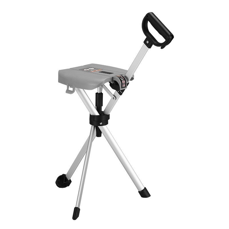 Jumper Kids ไม้เท้าเก้าอี้ พับได้ ไม้เท้าเดินป่าไม้เท้าช่วยพยุงเดินพร้อมเก้าอี้ น้ำหนักเบาใช้ง่ายเก็บง่าย จับถนัดมือ