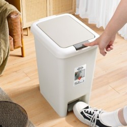 JUMPER KIDS ถังขยะ พลาสติก มีที่เหยียบและ ถังขยะฝาปิดพลาสติกทรงสี่เหลี่ยม มินิมอล ความจุ 6.5-30ลิตร