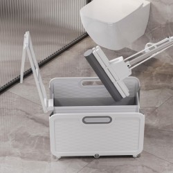 Jumper ถังถูพื้น ถังถูพื้นพับได้ มีด้ามจับลากสะดวก ทรงสวยงาม ทันสมัย สำหรับไม้ถูพื้นแบบผ้าและฟองน้ำ ขนาด 44.5 x 32 x 26.