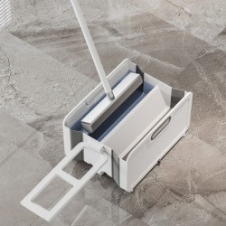 Jumper ถังถูพื้น ถังถูพื้นพับได้ มีด้ามจับลากสะดวก ทรงสวยงาม ทันสมัย สำหรับไม้ถูพื้นแบบผ้าและฟองน้ำ ขนาด 44.5 x 32 x 26.