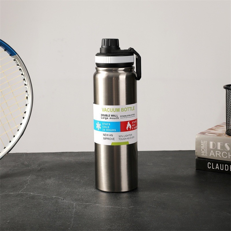 Jumper กระบอกน้ำ กระติกน้ำ สแตนเลส 304 ไม่เป็นสนิม ขนาด 700-800 ml เก็บความเย็นได้นาน ขนาดพอดีมือ