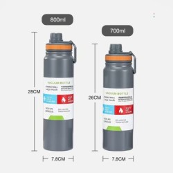 Jumper กระบอกน้ำ กระติกน้ำ สแตนเลส 304 ไม่เป็นสนิม ขนาด 700-800 ml เก็บความเย็นได้นาน ขนาดพอดีมือ