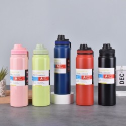 Jumper กระบอกน้ำ กระติกน้ำ สแตนเลส 304 ไม่เป็นสนิม ขนาด 700-800 ml เก็บความเย็นได้นาน ขนาดพอดีมือ