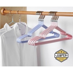 [แพค 50-80 ชิ้น] ไม้แขวนเสื้อ สแตนเลส เคลือบซีลีโคน ป้องกันลื่น ไม้แขวน ขนาด (40*20cm) ขายดีพร้อมส่ง