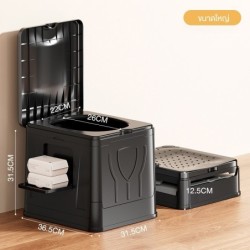 Jumper Kids กระโถน พกพา สำหรับผู้ใหญ่ สามารถใช้เป็น ถังขยะ กล่องเก็บของ หรือ เก้าอี้ ได้ ส้วมพกพา