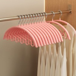 Jumper Kids ไม้แขวนเสื้อสแตนเลส เคลือบซีลีโคนหนาพิเศษ ป้องกันลื่น มีขดร่อง แขวนได้หลากหลายทรง ขนาด 42*21 ซม. แพ๊ค 5 ชิ้น