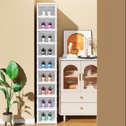 Jumper kids กล่องรองเท้า 2-9 ชั้น กล่องใส่รองเท้า กล่องรองเท้าพลาสติกบานใส พับได้ shoe box พร้อมส่ง!