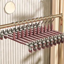 [แพ็ค 10] Jumper Kids ไม้แขวนพร้อมที่หนีบ หนีบผ้า หนีบกางเกง กระโปรง สเเตนเลส เคลือบซิลิโคน