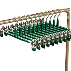 [แพ็ค 10] Jumper Kids ไม้แขวนพร้อมที่หนีบ หนีบผ้า หนีบกางเกง กระโปรง สเเตนเลส เคลือบซิลิโคน