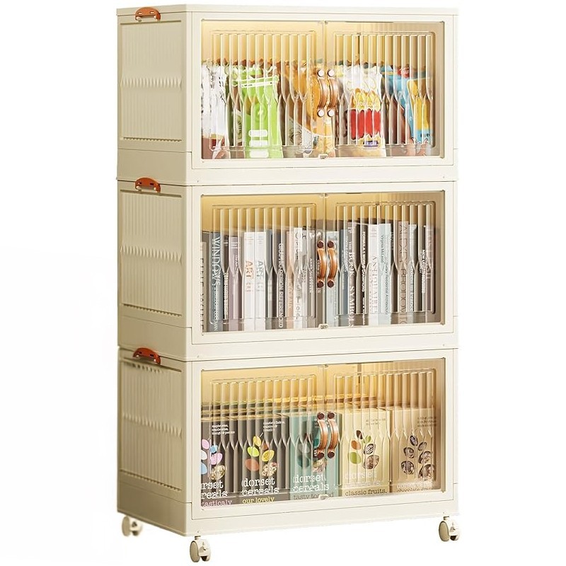 Jumper ตู้เก็บของ อเนกประสงค์ กล่องเก็บของพับได้ 1-5 ชั้น กว้าง 45.5cm พลาสติกคุณภาพหนา เก็บของได้ดี