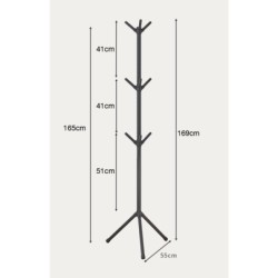 Jumper ราวแขวนหมวก ทรงต้นไม้ แขวนเสื้อผ้า กระเป๋า มินิมอล ที่แขวนอเนกประสงค์ ในคอนโด  โครงเหล็ก แข็งแรง