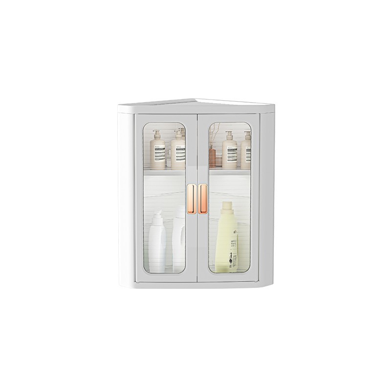 ตู้เก็บของเข้ามุมพับได้ ชั้นวางของเข้ามุม ชั้นเก็บของ มีบานพับโปรงใส มีแม่เหล็กปิด มีล้อเลื่อน รับน้ำหนักได้เยอะ แข็งแรง