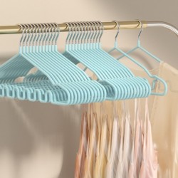 (10 ชิ้น) Jumper Kids ไม้แขวนเสื้อสแตนเลส เคลือบซีลีโคน ป้องกันลื่น มีขดร่อง แขวนได้หลากหลายทรง ขนาด 42*21 ซม.