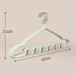 (10 ชิ้น) Jumper Kids ไม้แขวนเสื้อสแตนเลส เคลือบซีลีโคน ป้องกันลื่น มีขดร่อง แขวนได้หลากหลายทรง ขนาด 42*21 ซม.