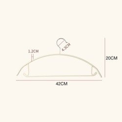 Jumper Kids ไม้แขวนเสื้อ เคลือบซิลิโคนหนาพิเศษ มาพร้อมตะขอเสริม เเขวนเสื้อสายเดี่ยวได้ กันลื่น 1แพ็ค มี 5 ชิ้น