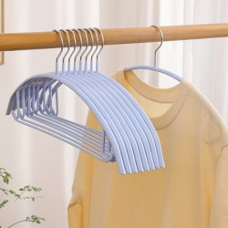 Jumper Kids ไม้แขวนเสื้อ เคลือบซิลิโคนหนาพิเศษ มาพร้อมตะขอเสริม เเขวนเสื้อสายเดี่ยวได้ กันลื่น 1แพ็ค มี 5 ชิ้น