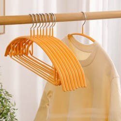 Jumper Kids ไม้แขวนเสื้อ เคลือบซิลิโคนหนาพิเศษ มาพร้อมตะขอเสริม เเขวนเสื้อสายเดี่ยวได้ กันลื่น 1แพ็ค มี 5 ชิ้น