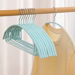 Jumper Kids ไม้แขวนเสื้อ เคลือบซิลิโคนหนาพิเศษ มาพร้อมตะขอเสริม เเขวนเสื้อสายเดี่ยวได้ กันลื่น 1แพ็ค มี 5 ชิ้น