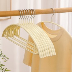 Jumper Kids ไม้แขวนเสื้อ เคลือบซิลิโคนหนาพิเศษ มาพร้อมตะขอเสริม เเขวนเสื้อสายเดี่ยวได้ กันลื่น 1แพ็ค มี 5 ชิ้น