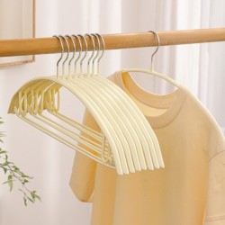 Jumper Kids ไม้แขวนเสื้อ เคลือบซิลิโคนหนาพิเศษ มาพร้อมตะขอเสริม เเขวนเสื้อสายเดี่ยวได้ กันลื่น 1แพ็ค มี 5 ชิ้น