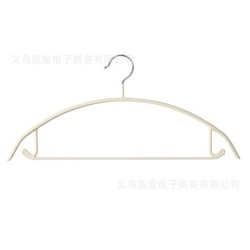 Jumper Kids ไม้แขวนเสื้อ เคลือบซิลิโคนหนาพิเศษ มาพร้อมตะขอเสริม เเขวนเสื้อสายเดี่ยวได้ กันลื่น 1แพ็ค มี 5 ชิ้น