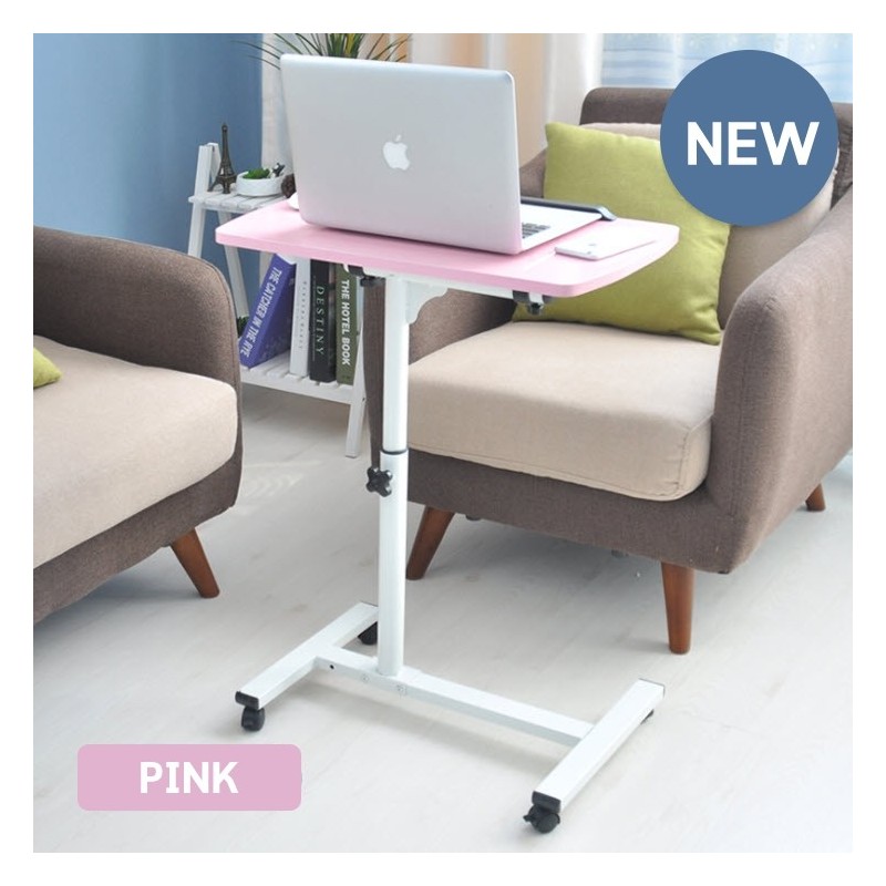 Jumper โต๊ะคอมพิวเตอร์ โต๊ะคอม Laptop โต๊ะวางของอเนกประสงค์ โต๊ะทำงาน โต๊ะคอมข้างเตียง ปรับระดับได้ ขนาด 55 x 32 cm.