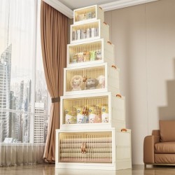 Jumper ตู้เก็บของ อเนกประสงค์ พับได้ 1-5 ชั้น กว้าง 67cm ใส่เสื้อผ้า กระเป๋า รองเท้า พลาสติกคุณภาพ