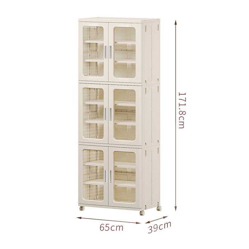 ตู้เก็บของพับได้ Jumper kidsชั้นเก็บของ มีบานพับโปรงใส มีแม่เหล็กปิด มีล้อเลื่อน รับน้ำหนักได้เยอะ