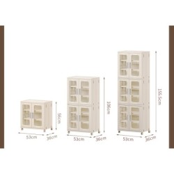 ตู้เก็บของพับได้ Jumper kidsชั้นเก็บของ มีบานพับโปรงใส มีแม่เหล็กปิด มีล้อเลื่อน รับน้ำหนักได้เยอะ