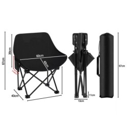 Jumper Kids เก้าอี้พระจันทร์ เก้าอี้แคมปิ้ง สำหรับปิคนิค พับได้ แข็งแรงทนทาน พกพาสะดวก ใส่หลังรถได้