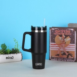 Jumper Tumblers แก้วเก็บความเย็น มีด้ามจับ เก็บน้ำแข็งได้นาน ฝากันน้ำหก ใส่หลอดได้ 30oz. สแตนเลส 304