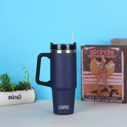 Jumper Tumblers แก้วเก็บความเย็น มีด้ามจับ เก็บน้ำแข็งได้นาน ฝากันน้ำหก ใส่หลอดได้ 30oz. สแตนเลส 304