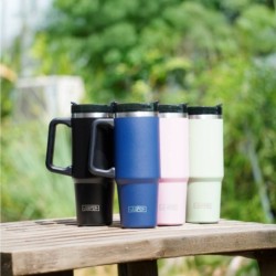 Jumper Tumblers แก้วเก็บความเย็น มีด้ามจับ เก็บน้ำแข็งได้นาน ฝากันน้ำหก ใส่หลอดได้ 30oz. สแตนเลส 304