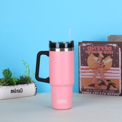 Jumper Tumblers แก้วเก็บความเย็น มีด้ามจับ เก็บน้ำแข็งได้นาน ฝากันน้ำหก ใส่หลอดได้ 30oz. สแตนเลส 304