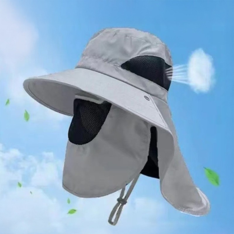 Jumper Kids หมวกกันแดด กันร้อน กัน UV ตาข่ายคลายร้อน หน้ากากถอดได้