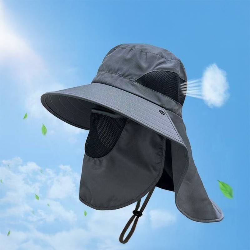 Jumper Kids หมวกกันแดด กันร้อน กัน UV ตาข่ายคลายร้อน หน้ากากถอดได้