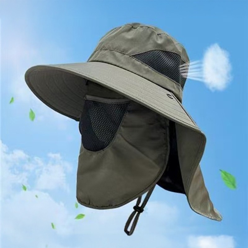 Jumper Kids หมวกกันแดด กันร้อน กัน UV ตาข่ายคลายร้อน หน้ากากถอดได้