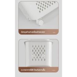 Jumper ตะกร้าอเนกประสงค์ 2-4 ชั้น ตะกร้าผ้า พร้อมชั้นวางของ จัดเก็บง่าย เหมาะกับวางที่แคบ มีล้อ วัสดุแข็งแรง